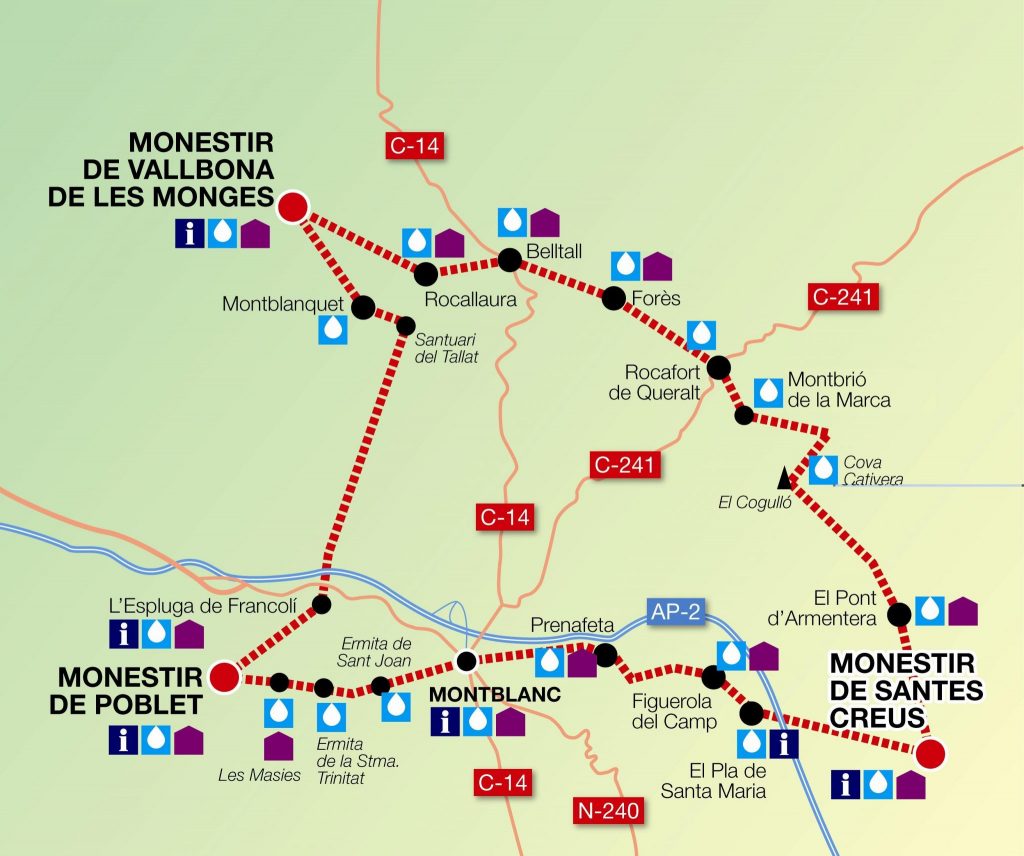 Mapa de la Ruta Cister